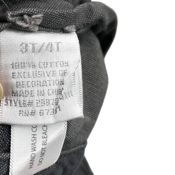 2/$15 Koala Kids Engineer Hat Gray Size 3T 4T Distressed Zip Train Cap Toddler - Picture 7 of 7